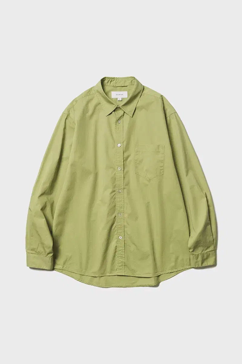 셔터 셔츠 washed standard shirt (lime) L